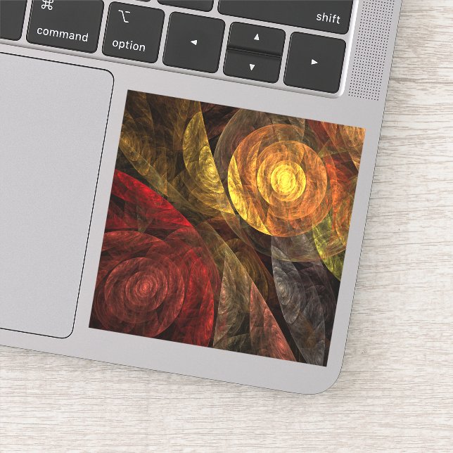 Adesivo Padrão de Abstrato de Arte Floral Moderna da Flor  (Detalhe)