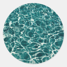 Adesivo Padrão de água azul