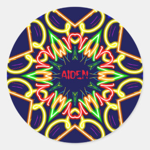 Adesivo Padrão de Alienígena AIDEN ~Fluoro ~ Personalizado