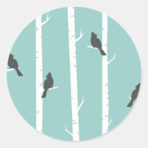 Padrão de árvore de aves azul-lacrimogênio simples