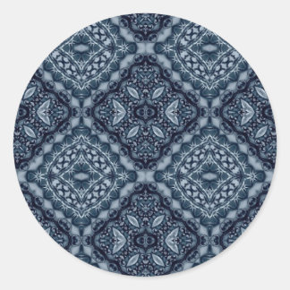 Adesivo Padrão de azulejo azul Elegante