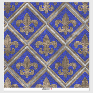 Adesivo Padrão de azulejo de mosaico Fleur-de-lis