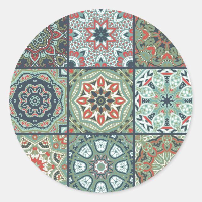 Adesivo Padrão de azulejos cerâmicos (Frente)