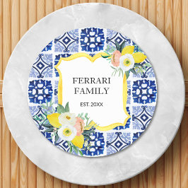 Adesivo Padrão de Azulejos Mediterrâneo Italiano Citrino L