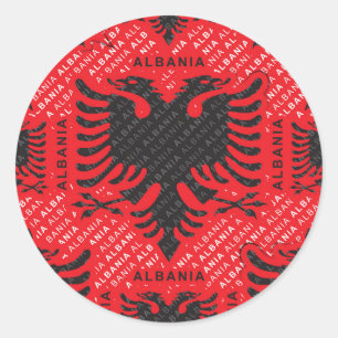 Adesivo Padrão de bandeira albanês 2