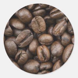 Adesivo Padrão De Bean De Café