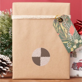 Adesivo Padrão de Biscoitos de Natal Xadrez