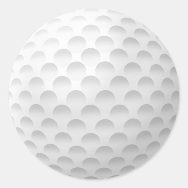 Adesivo Padrão de Bola de Golfe Branco (Frente)