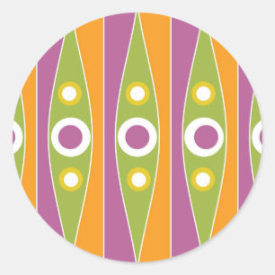 Adesivo Padrão de Bolinhas Coloridas Modernas