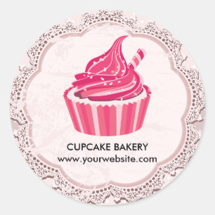 Adesivo Padrão de Bolinhas Cupcake Quadro Tradicional Pada