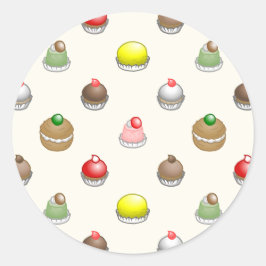 Adesivo Padrão de Bolos Pequenos