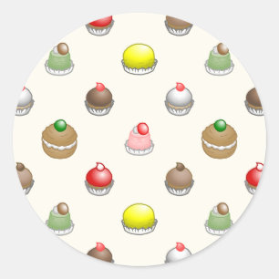 Adesivo Padrão de Bolos Pequenos