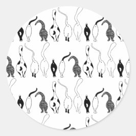 Adesivo Padrão de Bumbuns de Cat