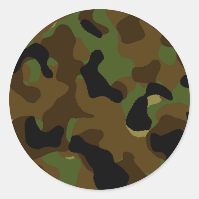 Adesivo Padrão de Camouflage do Exército Verde Militar (Frente)