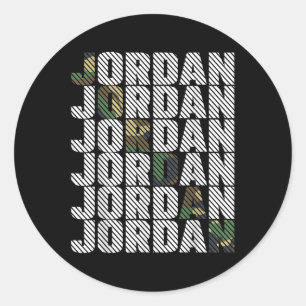 Adesivo Padrão de Camuflagem Diagonal Jordan Camo Verde