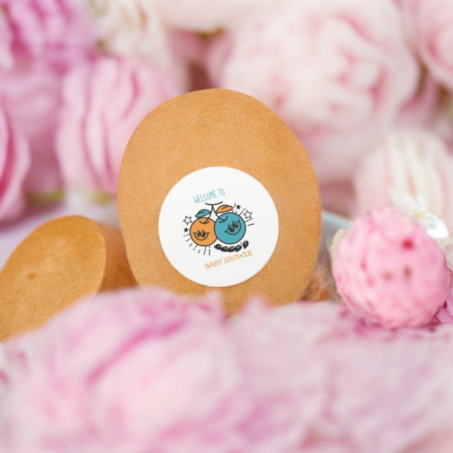 Adesivo Padrão de Cartoon de Cherry fruta (sweet cherry fruit party theme sticker,birthday party sticker,gift pack,envelope,return gift sticker)