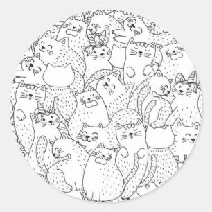Adesivo Padrão de Cat