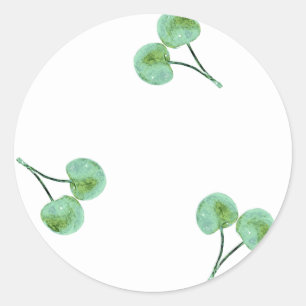 Adesivo Padrão de Cereja Verde