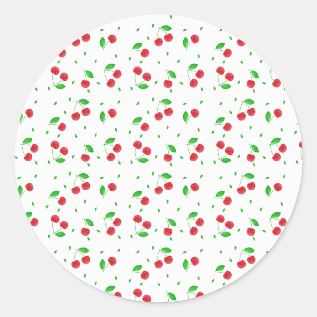 Adesivo Padrão de cerejas vermelhas (Frente)