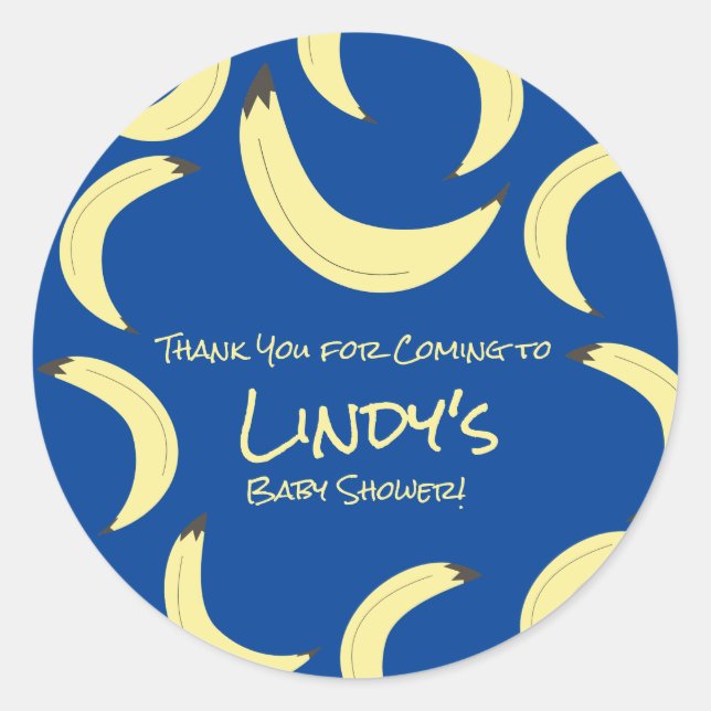 Adesivo Padrão de Chá de fraldas de Bunch de Banana (Frente)