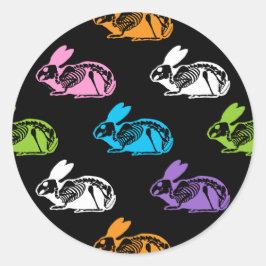 Adesivo Padrão de Coelhinho de Páscoa Bonito e Louco