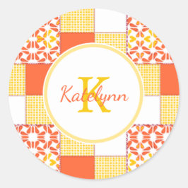 Adesivo Padrão de Coleta de Dentes de outono