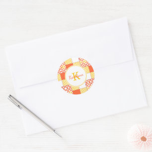 Adesivo Padrão de Coleta de Dentes de outono