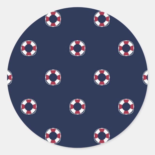 Adesivo Padrão De Compras Vermelhas E Brancas (Frente)