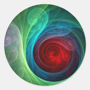 Adesivo Padrão de cor de Abstrato de arte flexível de temp