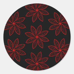 Adesivo Padrão de Crimson em Preto