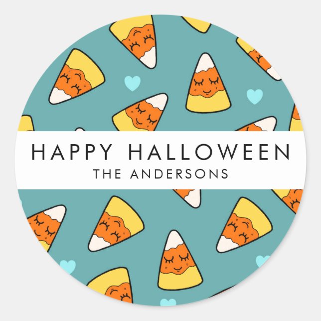 Adesivo Padrão de desenho de milho doce doce | Adicione se (Frente)