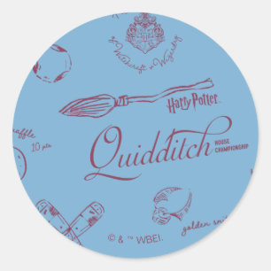 Adesivo Padrão de Desenho de QUIDDITCH™ Vintage