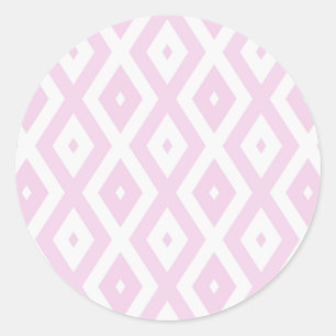 Adesivo Padrão de diamante branco e rosa pálido