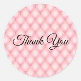 Adesivo Padrão De Diamante De Cor Rosa De Luxo Obrigado