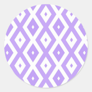 Adesivo Padrão de diamante roxo e branco