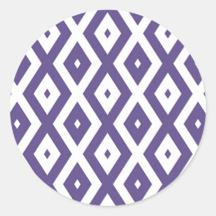 Adesivo Padrão de diamante ultra violeta e branco