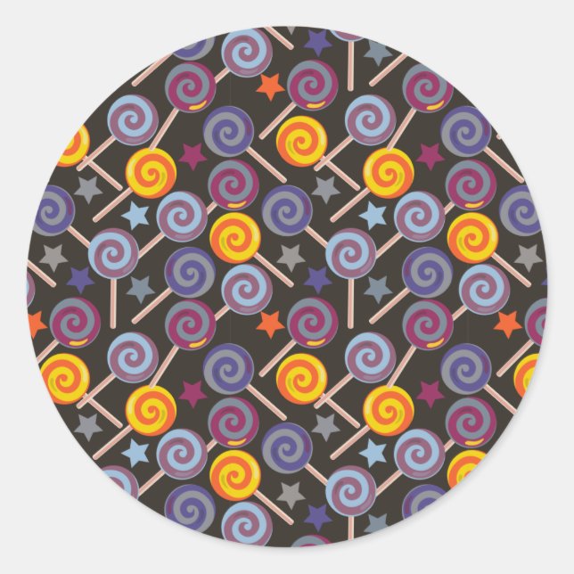 Adesivo Padrão de doces | Padrão do lombo | pirulito 9 (Frente)