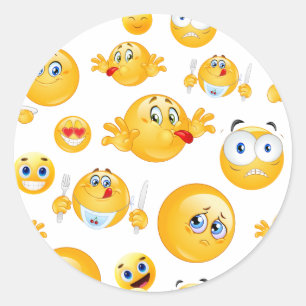Adesivo Padrão de Emoji