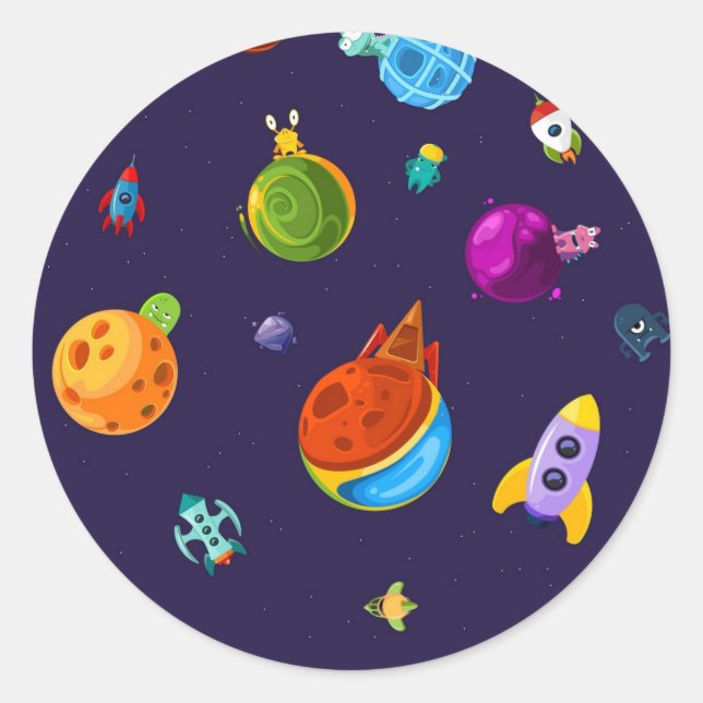 Adesivo Padrão de espaço (Frente)