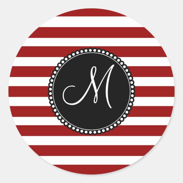 Adesivo Padrão de Faixa Horizontal Vermelha e Branca (Frente)