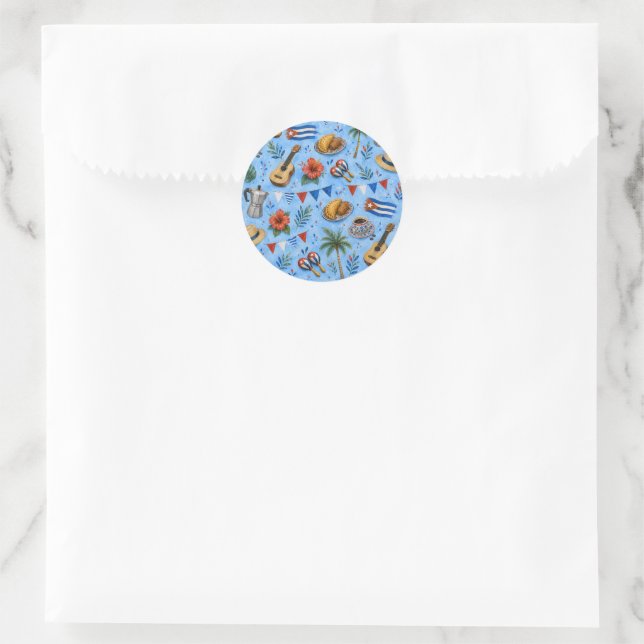 Adesivo Padrão de Festa Cubana (Bolsa)