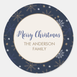 Adesivo Padrão de Floco de Neve Escuro - Azul Escuro