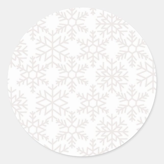 Adesivo Padrão de flocos de neve (Frente)