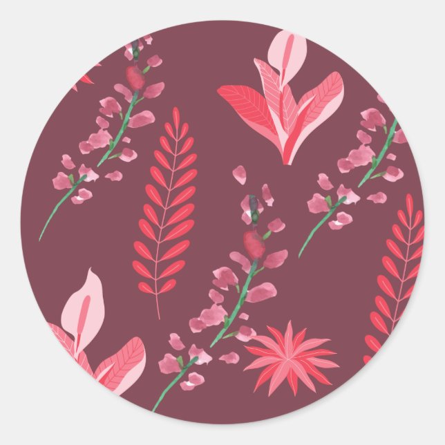 Adesivo Padrão de flores. (Frente)