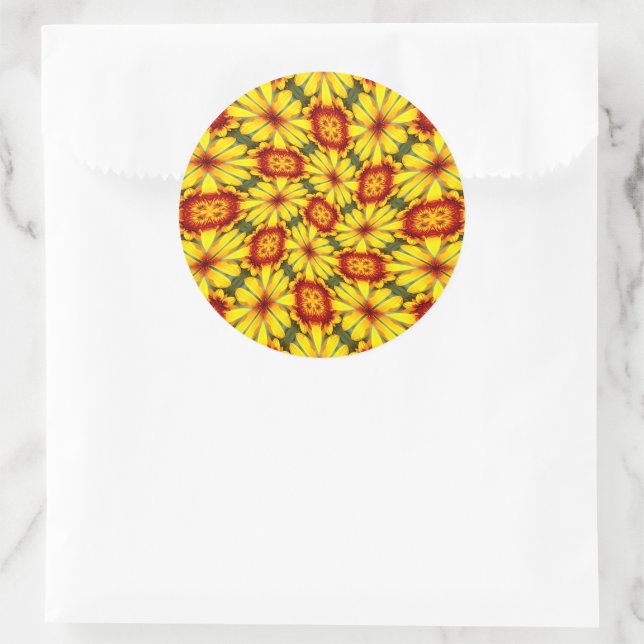 Adesivo Padrão de Flores de ouro (Bolsa)