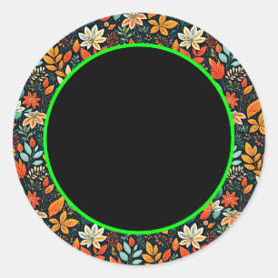 Adesivo Padrão de Flores Exóticas Florais