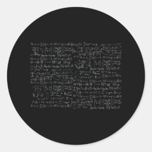 Adesivo Padrão de Fórmulas de Matemática