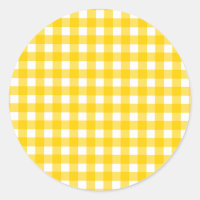 Padrão de Gingham Amarelo