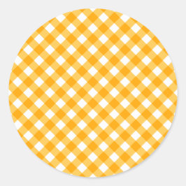 Adesivo Padrão de Gingham Laranja Claro