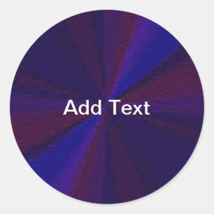 Adesivo Padrão de gradiente circular azul a roxo